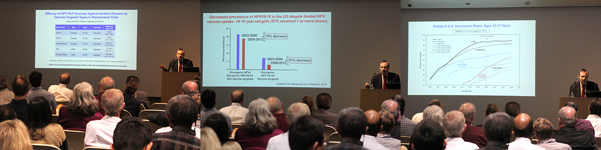 Three key slides from Dr. Doug Lowy's UA Cancer Center presentation 02/27/18