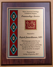 The Native American Cardiology Program's Outstanding Service Award