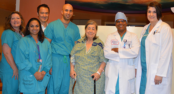 University of Arizona Structural Heart Disease Program staff and patient Kathleen Rothwell