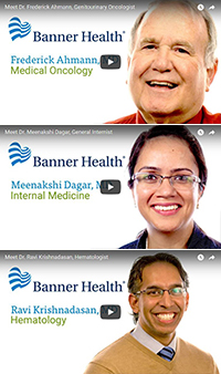 Video profiles for Drs. Frederick "Rick" Ahmann, Meena Dagar and Ravi Krishnadasan