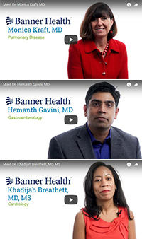 Video profiles for Drs. Monica Kraft, Hemanth Gavini and Khadijah Breathett