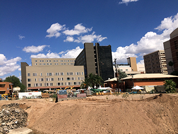 Banner - UMC Tucson new hospital tower looking north