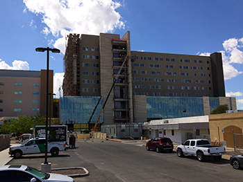 Banner - UMC Tucson new hospital tower looking south