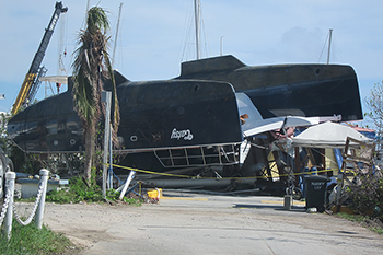 Photo of damage in British Virgin Islands after Hurricane Irma