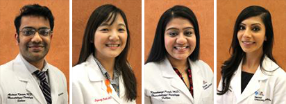 Drs. Andrew Kovoor, Soyoung 'Sara' Park, Krushangi Patel and Umbreen (Arshad) Rozell