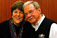 Susan Godwin, with her late husband Gary Godwin