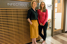 Shannon Smith, Infectious Diseases special projects director, and Alyssa Guido, AETC director