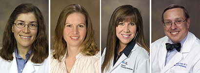 Drs. Julia Indik, Laura Meinke, Amy Sussman and Andrew Yeager