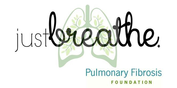 Pulmonary Fibrosis Foundation banner - "just breathe"