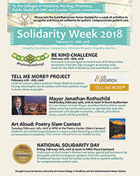 Image of flyer for Solidarity Week 2018 activities