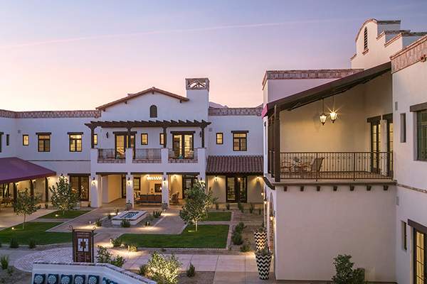 [Image of The Hacienda at the River, a Watermark Retirement Community, in Tucson]