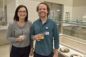 Ana Florea, MPH, senior research specialist, Division of Nephrology, and Connor (research coordinator, Pediatrics)