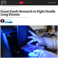 Arizona Public Media report on Dr. Hecker's grant with Sept. 6 interview audio on NPR