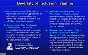A few points on diversity and inclusion training