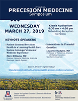 2019 Precision Medicine Symposium flyer