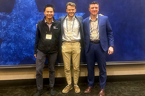 [Internal Medicine Resident Doctor’s Dilemma Team (3rd place): Hoang Nhat “Nelson” Pham, MD, Nathan “Nate” Walton, MD, and William “Will” Waidelich, MD, which came in third in the competition]