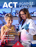 Cover of Fall 2018 edition of University of Arizona Cancer Center's Act Against Cancer newsletter