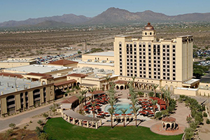 [Aerial image of Casino del Sol Casino & Resort in Tucson]