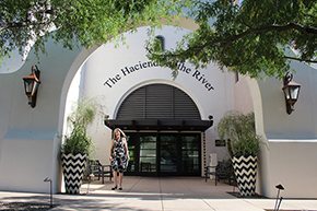 [Hacienda at the River senior living community on River Road in Tucson has served as host for three Docs in the Kitchen events, organized in partnership with the UArizona Division of Gastroenterology.]