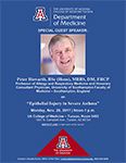 Flyer for asthma lecture by Dr. Peter Howarth