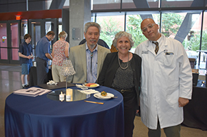 From left, Dr. Kent Kwoh, current Rheumatology division chair and director of the Arizona Arthritis Center; Dr. Mindy Fain, chief of the Division of General Internal Medicine, Geriatrics and Palliative Medicine and director, Arizona Center on Aging; and Dr. John Elfor, in the Department of Orthopedics.