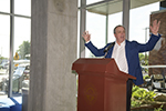 Dr. Michael Dake comments at welcome reception hosted at new UAHS BioSciences Research Laboratory