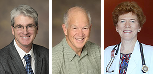 Drs. Lawrence Mandarino, Wayne Willis and Janet Funk