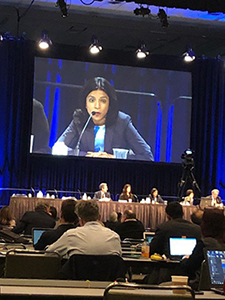 Dr. Rachna Shroff also served as GI 2019 panel moderator on another general session on “Personalized Therapy for Advanced Esophago-Gastric Malignancies.”