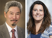 Rheumatology Chief and Arthritis Center Director Kent Kwoh, MD, and Alicia Rodriguez-Pla, MD, PhD, MPH