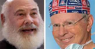 Integrative medicine pioneer Dr. Andrew Weil and cardiothoracic surgeon Dr. Irving Kron