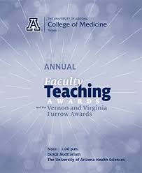 Cover of generic program for UA College of Medicine - Tucson teaching awards