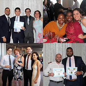 Four images from the 2018 University Campus internal medicine residents graduation