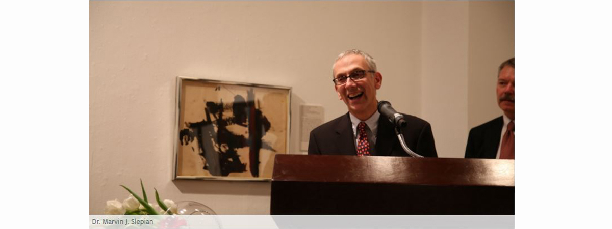 Dr. Marvin Slepian at launch of Arizona Center for Accelerated Biomedical Innovation