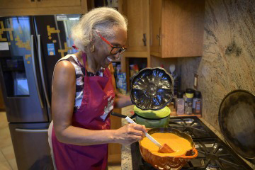 [Dr. Juanita Merchant grew up on hearty Midwestern fare but loves Italian cooking the most.]