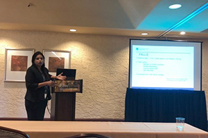 Dr. Sangeetha Murugapandian presenting at the Southwest Nephrology Conference