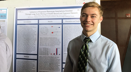 Liam Wilson, a student at Westwood High School in Mesa, Arizona, contributed to a UA research study last summer as part of a KEYS Research Internship. He and his fellow KEYS interns were named co-authors on the resulting paper. (Photo: Colleen Kenost)