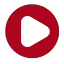 Video play icon - red