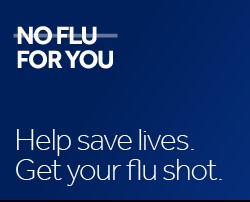Banner Health flu prevention season motto - No Flu For You