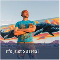 Teaser image for article on Joe Pagac, a 2005 alumni and local muralist