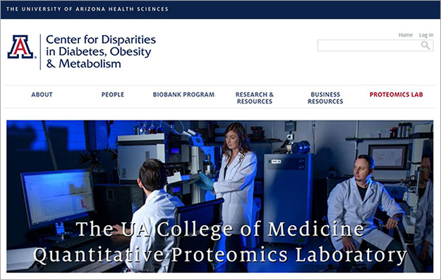 New webpages for UA Proteomics Lab