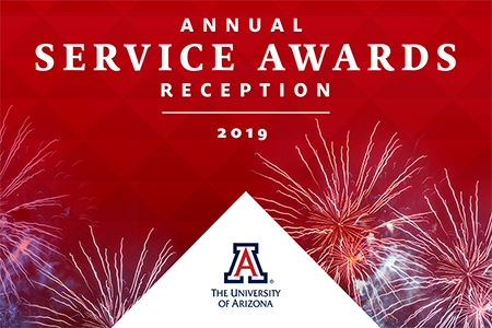 RSVP banner for University of Arizona 2019 Service Awards Reception 