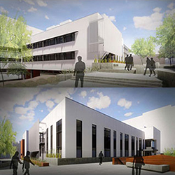 Illustration of completed construction for UA's Arizona Drug Discovery Center