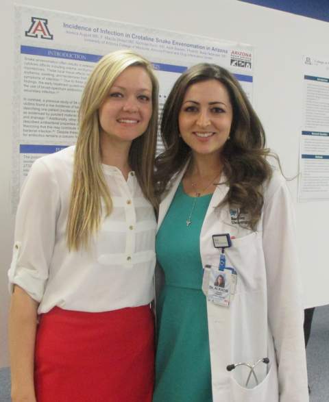 South Campus internal medicine residents Jessica August, MD, and Rhonda Alkatib, MD