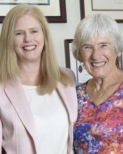 Dr. Julie Bauman and her mother, Dr. Kay Bauman, who practiced medicine in Tucson