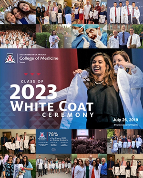 Teaser image for story on UA College of Medicine – Tucson's Class of 2023 White Coat Ceremony
