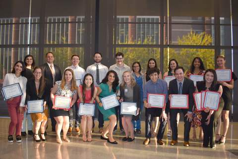 Winners of University of Arizona Department of Medicine 2023 Awards at May 2 ceremony in the Health Sciences Innovation Building's HSIB Forum.