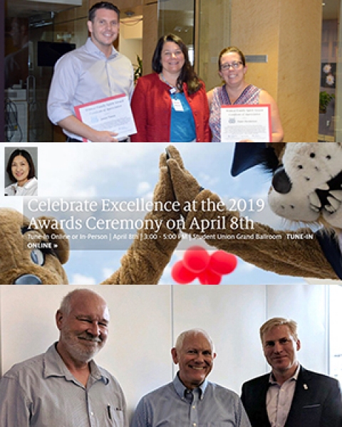 Teaser image of DOM staff recognized at UA Awards for Excellence 2019