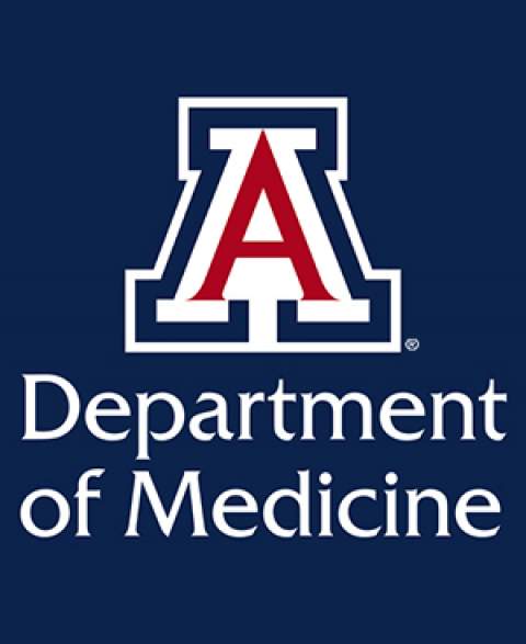 Department of Medicine with University of Arizona block "a" logo