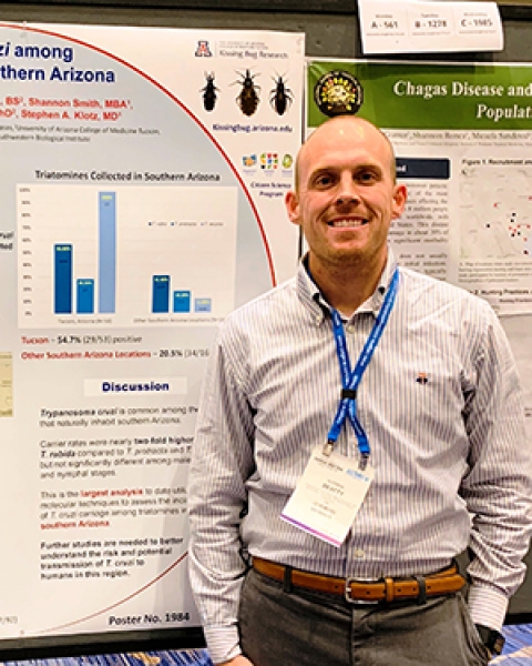 Teaser image of Dr. Norm Beatty attending ASTMH conference where he presented Chagas Disease research