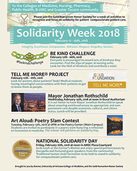 Flyer image for 2018 Solidarity Week events